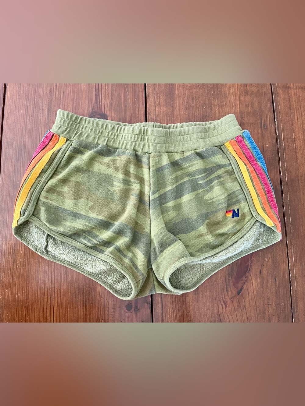 Aviator Nation Five Stripe Camo Shorts